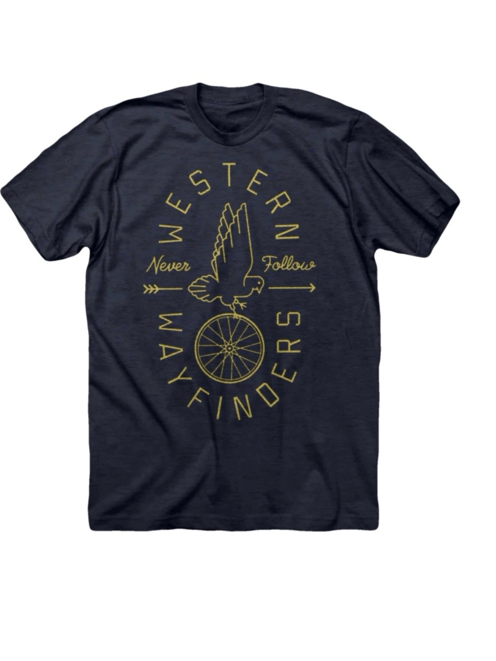 Twin Six “Western Wayfinders” Graphic T-Shirt Men’s XL Navy Cycling Tee